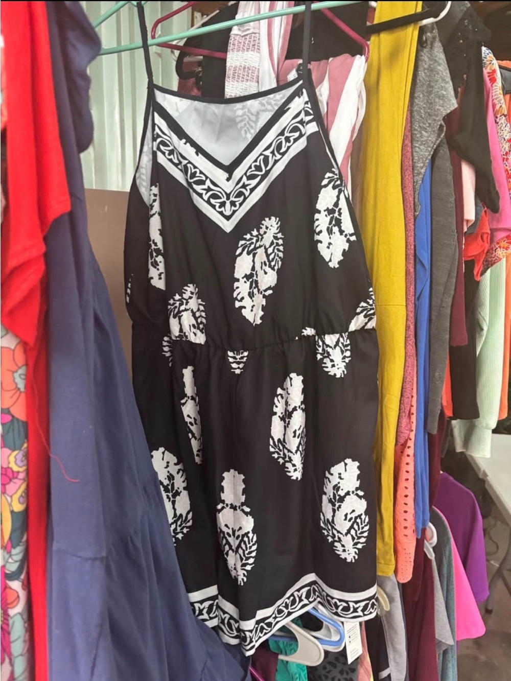 NWT Cupshe Black and White Printed Summer Dress - Classic Ladies' Sundress